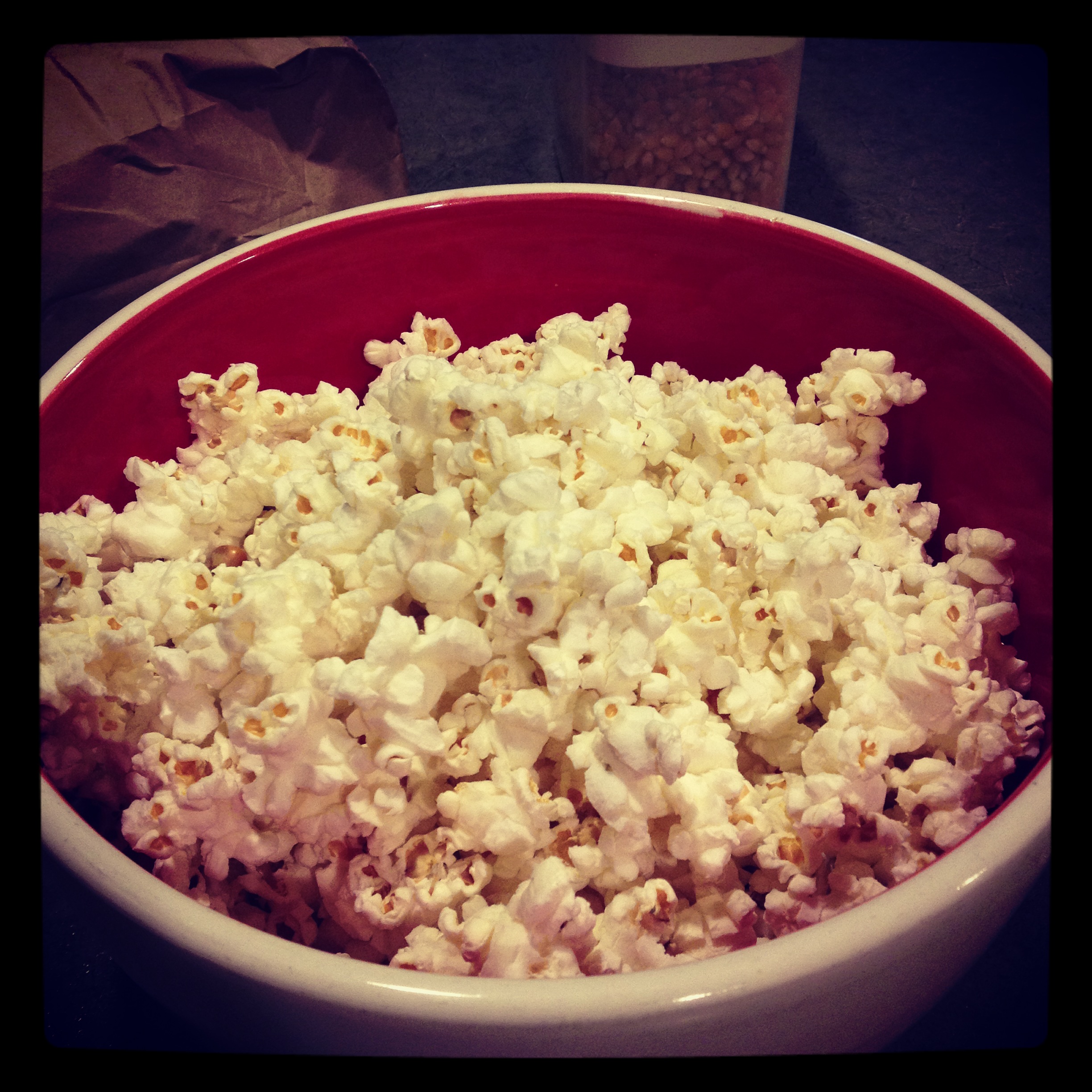 Make your own microwave popcorn!